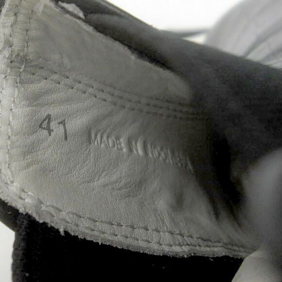 Marc Jacobs Vesey Tennis Shoe 41 EU 11 US New $250 Black Leather Hi-Top Sneaker - Picture 8 of 11